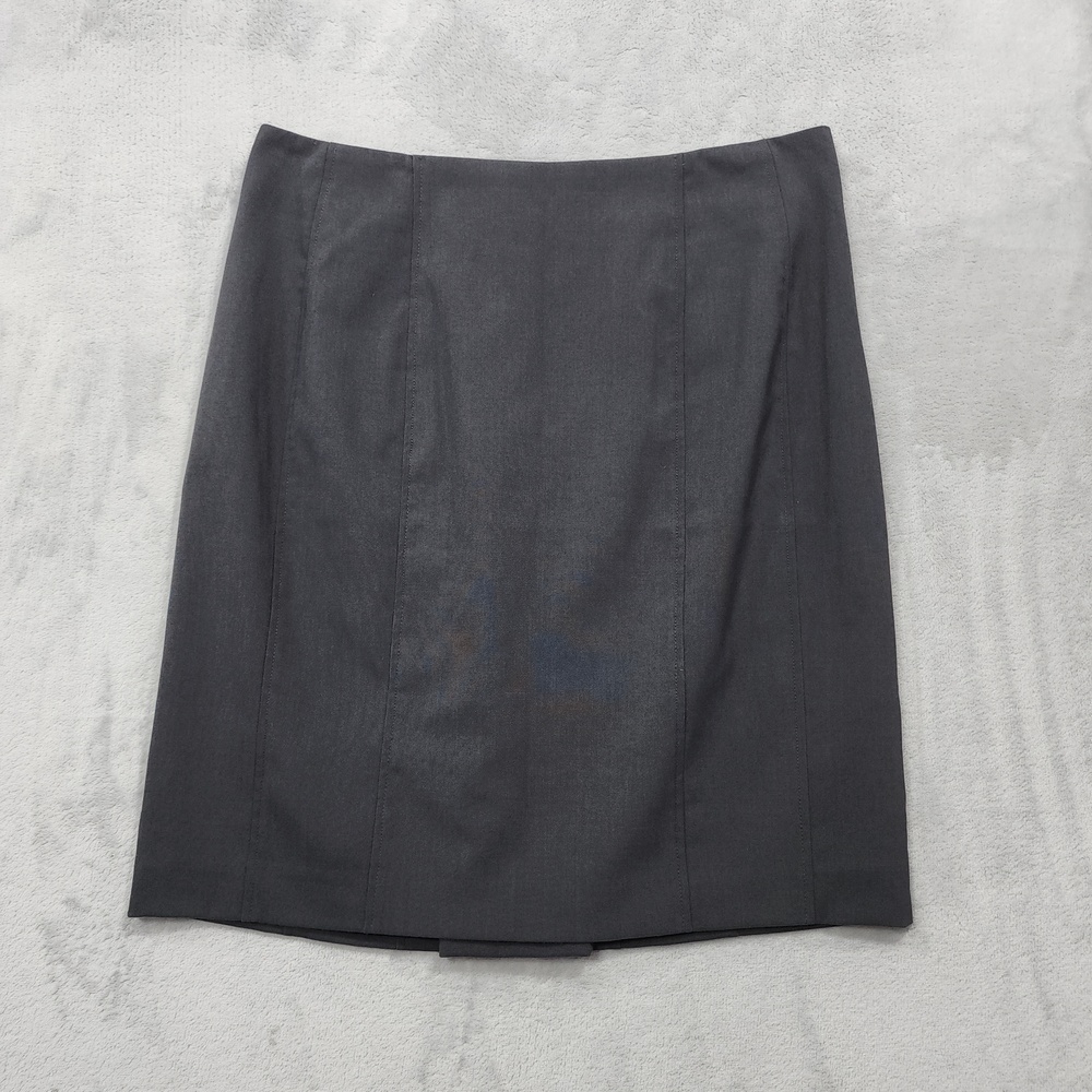 Express Skirt Womens 10 Black Pencil Lined Stretch Back Zip Office Preppy Career